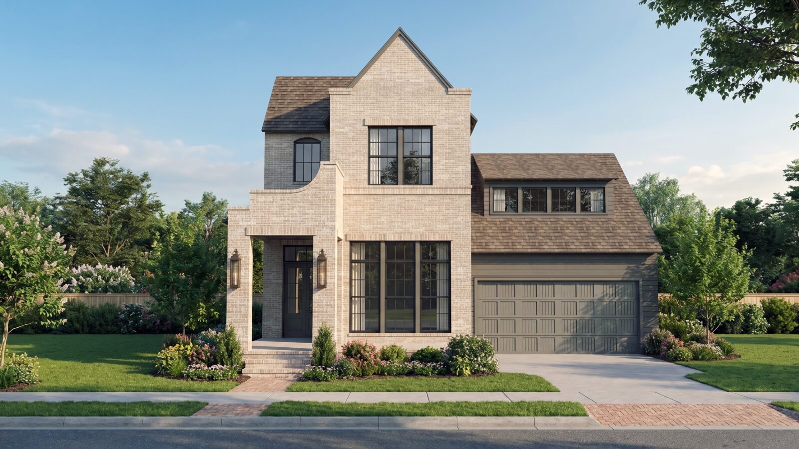 Elevation drawing of home for sale on Lot 27 of Benton at Magnolia - built by Dupree Construction