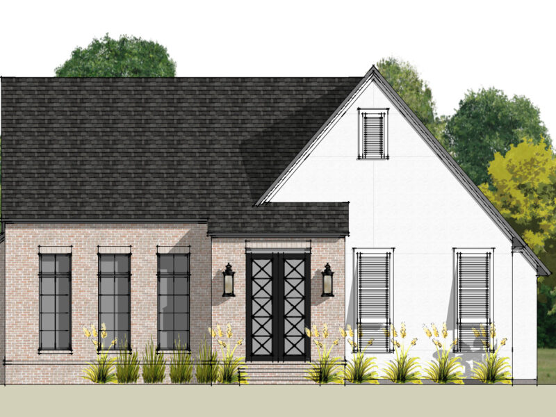Elevation of Dupree Construction Lot 132 Home for Sale The Lakes at Harveston.